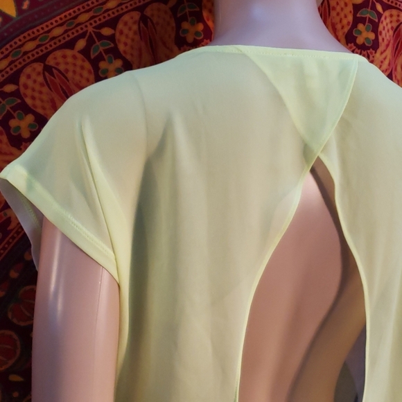 Express burnout sheer open back top size large - Picture 5 of 6